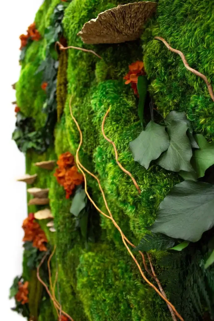 yosun duvar etkileyici detaylar