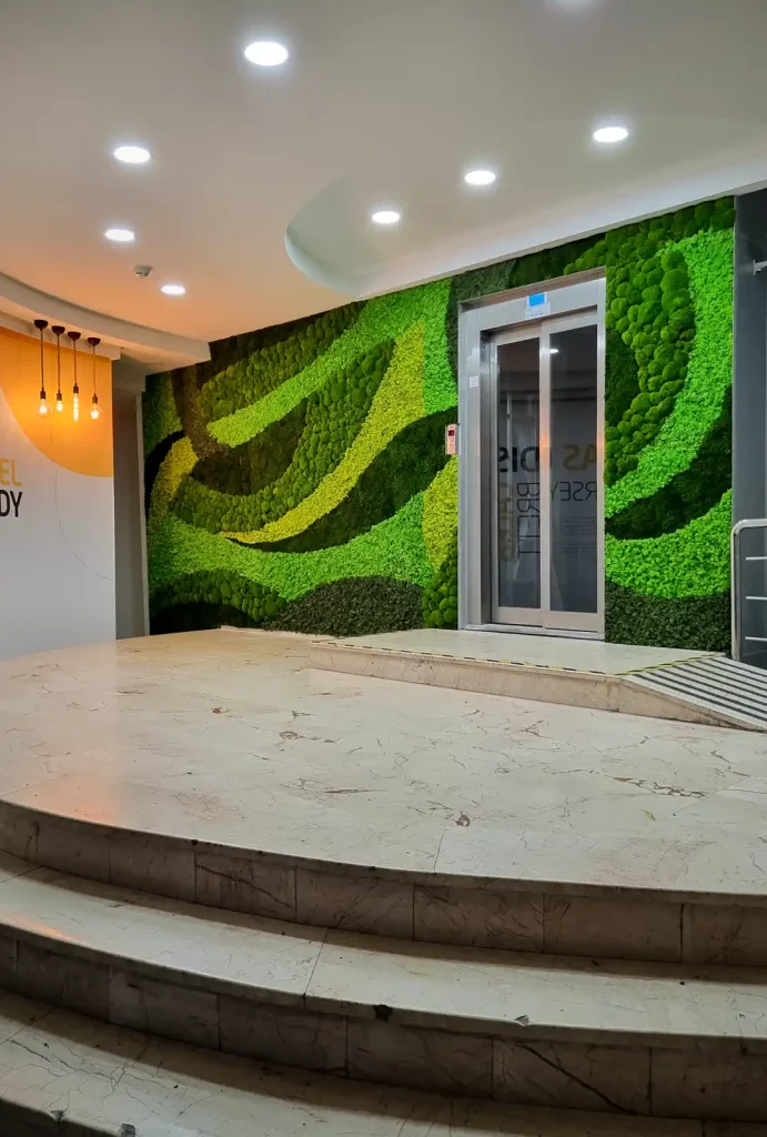 yosun duvar uygulaması natural trio collection