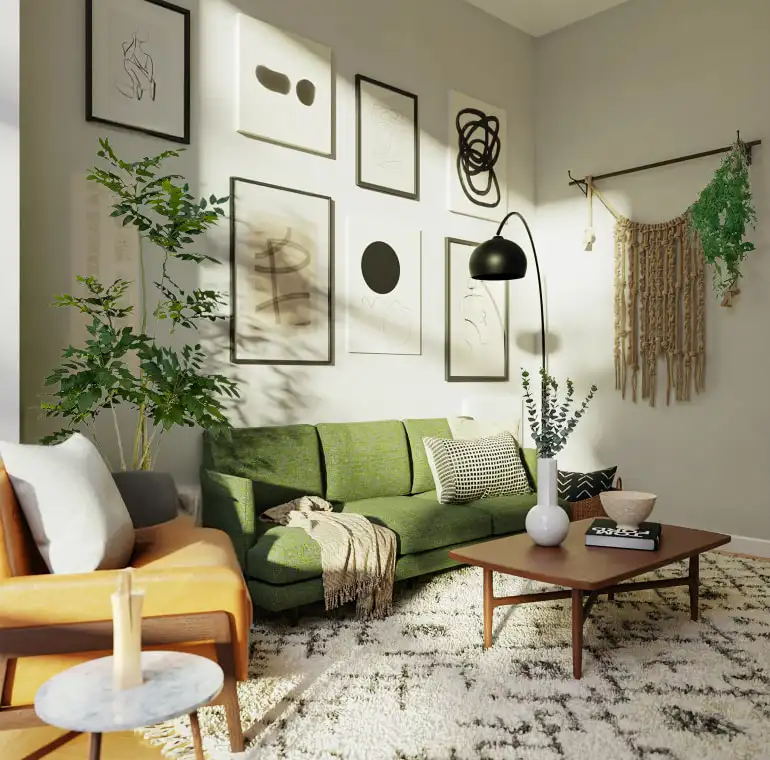 oda içi yapay ağaç